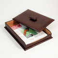 Letter Tray - Brown "Croco" Leather